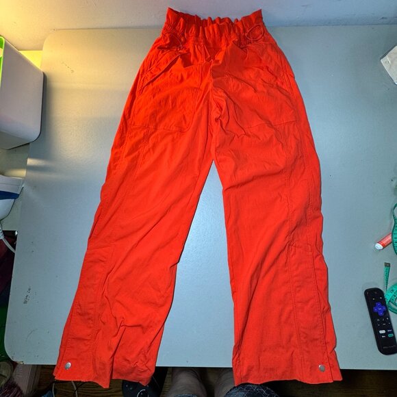 ATHLETA Trekkie Parachute Pants Vermilion Orange - Picture 5 of 15